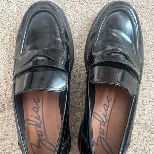 Zodiac Glossy Black Women’s Slip-On Loafers